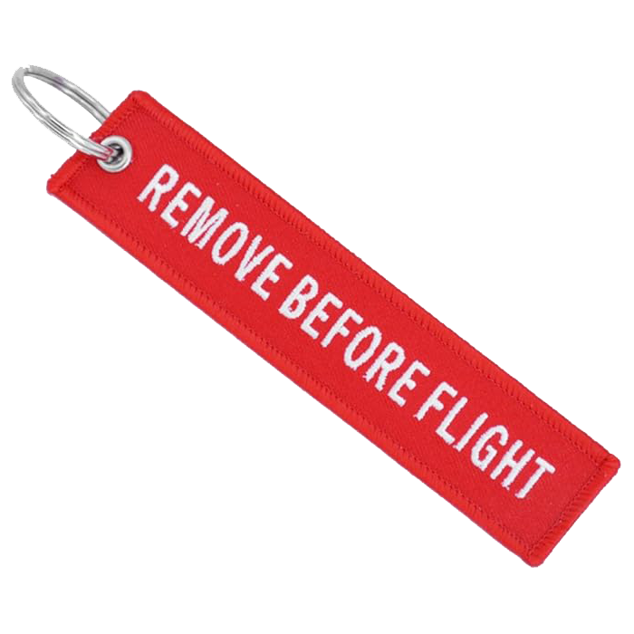 Remove Before Flight Key Chain