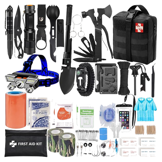 Emergency Survival Kit and First Aid Kit