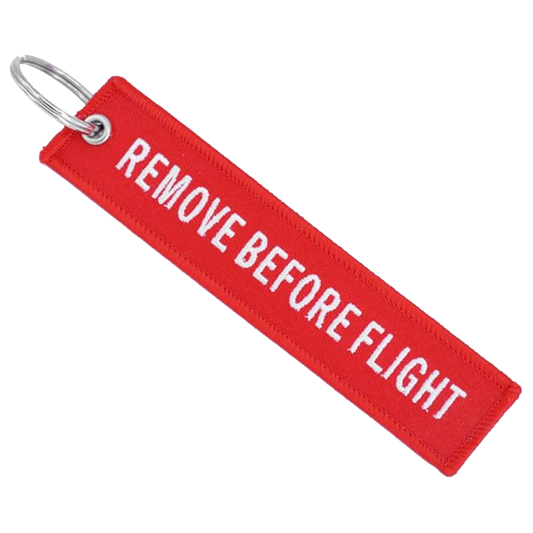 Remove Before Flight Key Chain